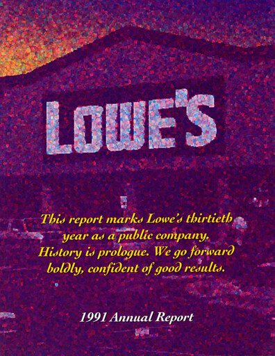 Thumbnail Lowe's Companies Annual Report 1991