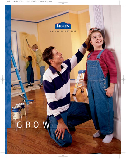 Thumbnail Lowe's Companies Annual Report 2002