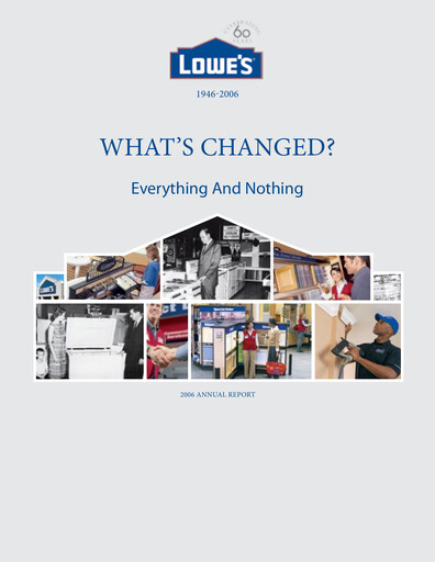 Thumbnail Lowe's Companies Annual Report 2006