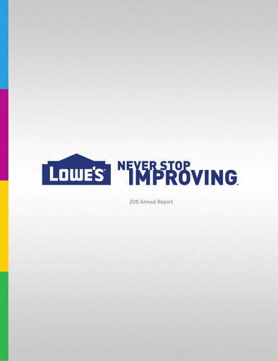 Thumbnail Lowe's Companies Annual Report 2011