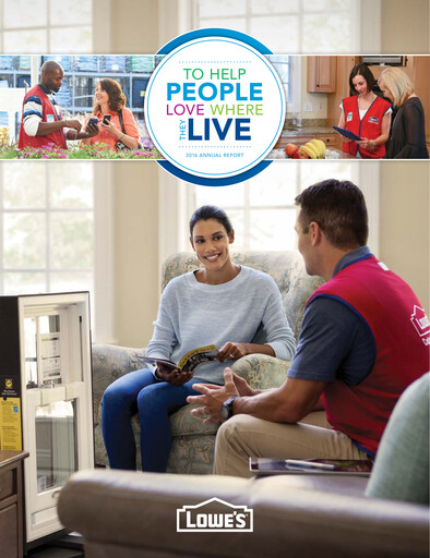 Thumbnail Lowe's Companies Annual Report 2016