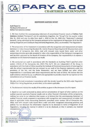 Thumbnail Kellton Tech Solutions Quarterly Report 2020-q4