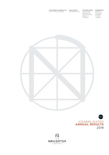 Thumbnail The Navigator Company
 Financial Report 2019