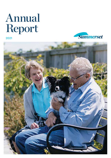 Thumbnail Summerset Holdings
 Annual Report 2021