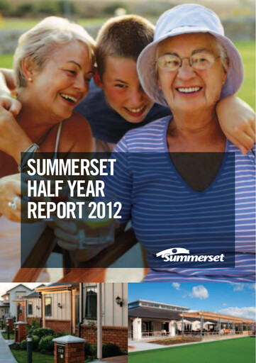Vorschaubild Summerset Holdings
 Halbjahresbericht 2012-h1