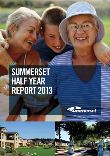 Vorschaubild Summerset Holdings
 Halbjahresbericht 2013-h1
