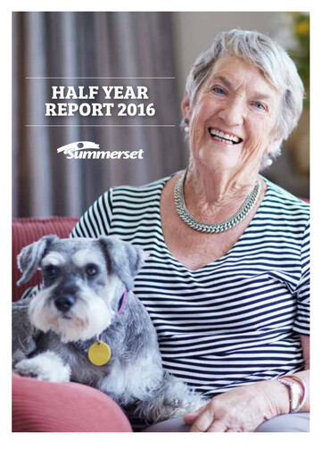 Vorschaubild Summerset Holdings
 Halbjahresbericht 2016-h1