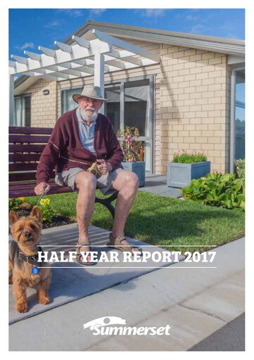 Vorschaubild Summerset Holdings
 Halbjahresbericht 2017-h1