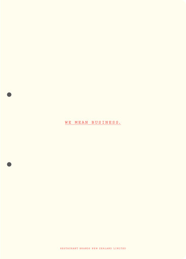 Miniature Restaurant Brands New Zealand Bilan financier 2007