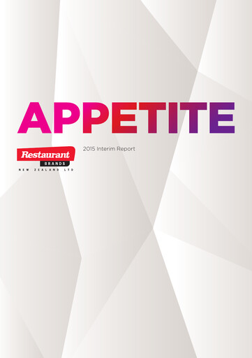 Thumbnail Restaurant Brands New Zealand Half-year Report 2014-2015