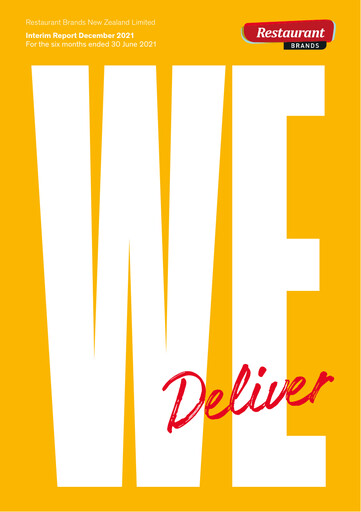 Thumbnail Restaurant Brands New Zealand Half-year Report 2021