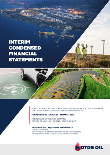 Miniature Motor Oil (Hellas) Corinth Refineries Rapport trimestriel 2023-q1