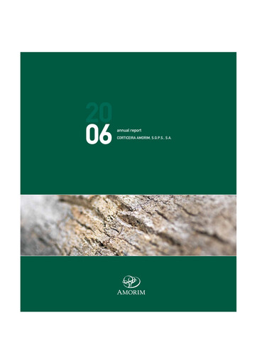 Vorschaubild Corticeira Amorim Jahresbericht 2006