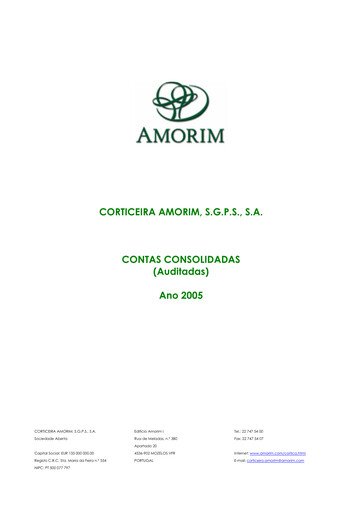 Thumbnail Corticeira Amorim Financial Statement 2005