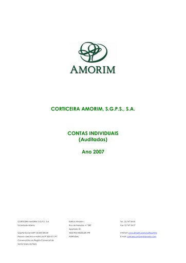 Thumbnail Corticeira Amorim Financial Statement 2007