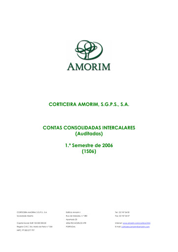 Thumbnail Corticeira Amorim Half-year Report 2006-h1