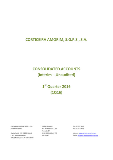 Thumbnail Corticeira Amorim Quarterly Report 2016-q1