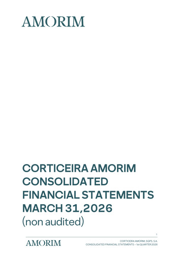 Thumbnail Corticeira Amorim Quarterly Report 2026-q1