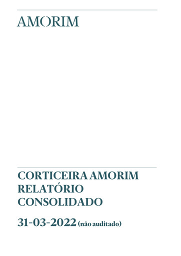 Miniature Corticeira Amorim Rapport trimestriel 2022-q1