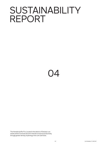 Miniature Corticeira Amorim Rapport de durabilité 2021
