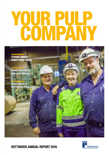 Miniature Rottneros Rapport annuel 2016