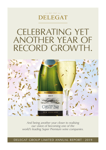 Thumbnail Delegat Annual Report 2019