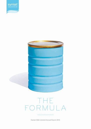 Miniature Synlait Milk Rapport annuel 2015