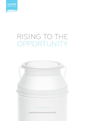 Miniature Synlait Milk Rapport annuel 2016