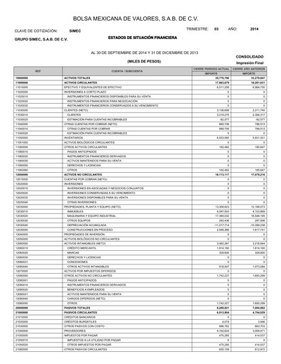 Thumbnail Grupo Simec Quarterly Report 2014-q3