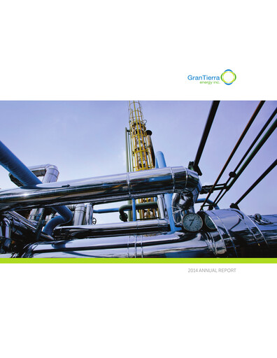 Miniature Gran Tierra Energy Rapport annuel 2014