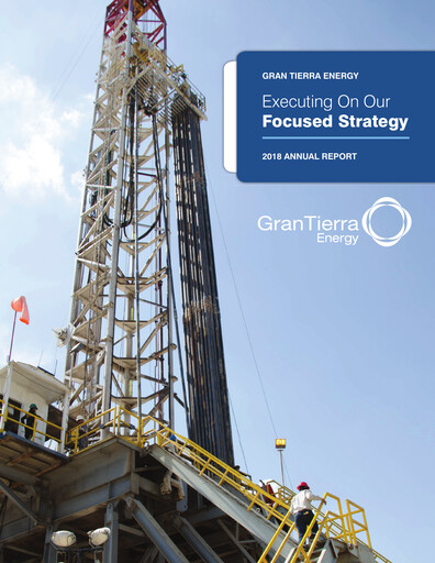 Miniature Gran Tierra Energy Rapport annuel 2018