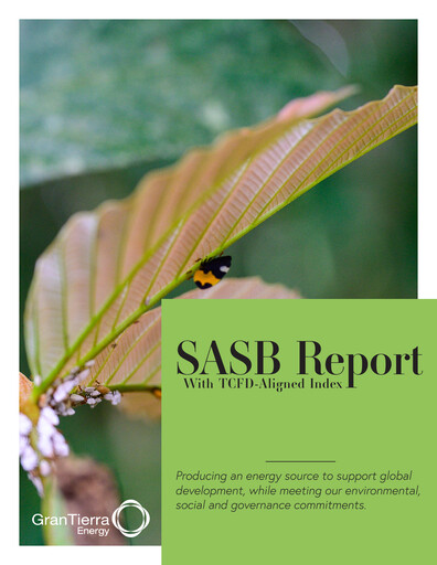 Thumbnail Gran Tierra Energy ESG Report 2024