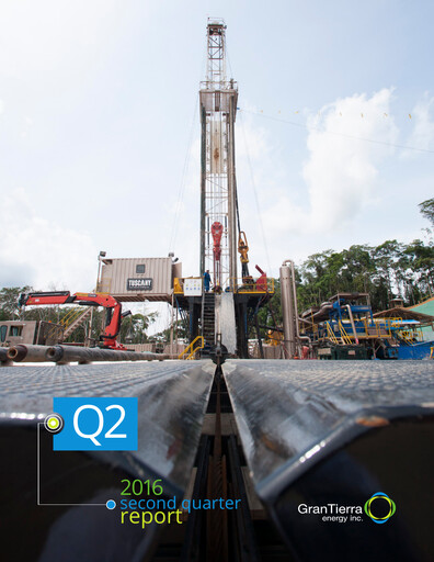 Thumbnail Gran Tierra Energy Quarterly Report 2016-q2