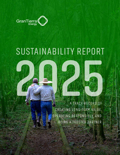 Thumbnail Gran Tierra Energy Sustainability Report 2025