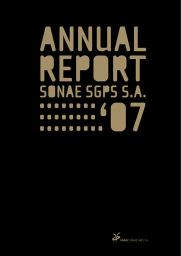 Miniature Sonae Bilan financier 2007