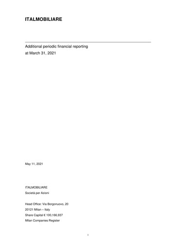 Thumbnail Italmobiliare Quarterly Report 2021-q1