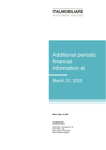 Thumbnail Italmobiliare Quarterly Report 2025-q1