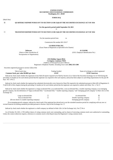 Thumbnail Globalstar
 Quarterly Report 2021-q3