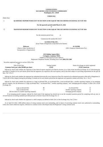 Thumbnail Globalstar
 Quarterly Report 2022-q1