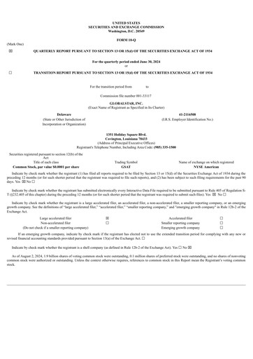 Thumbnail Globalstar
 Quarterly Report 2024-q2