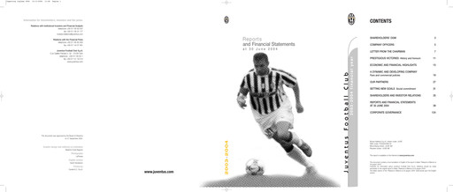Thumbnail Juventus Turin
 Annual Report 2003-2004