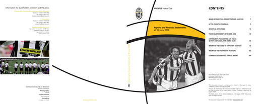 Thumbnail Juventus Turin
 Annual Report 2007-2008