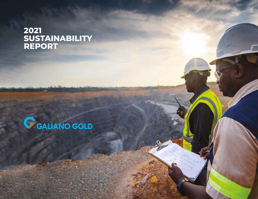 Thumbnail Galiano Gold Sustainability Report 2021