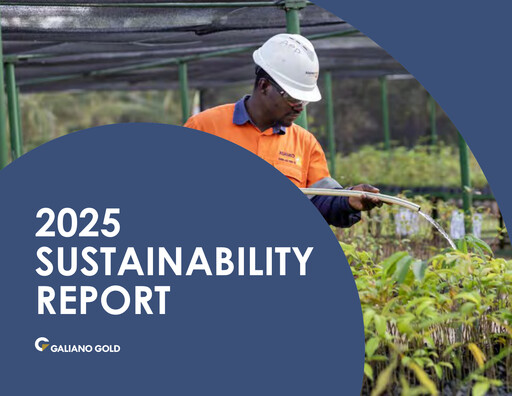 Thumbnail Galiano Gold Sustainability Report 2025