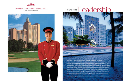 Thumbnail Marriott International Annual Report 2003