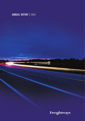 Thumbnail Freightways Annual Report 2004