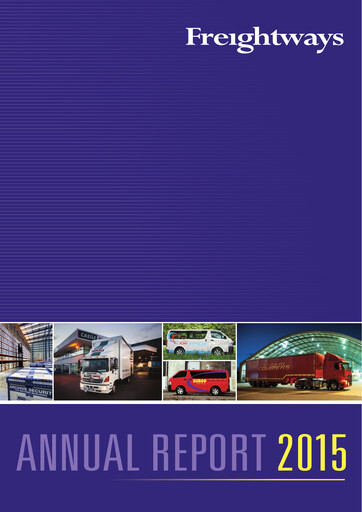 Thumbnail Freightways Annual Report 2015