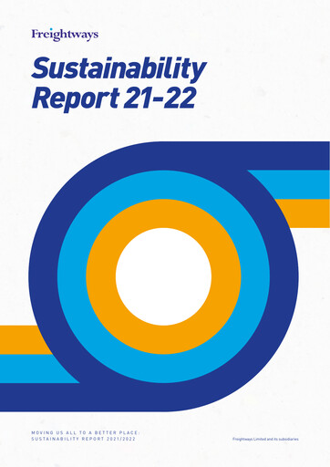 Thumbnail Freightways Sustainability Report 2021-2022
