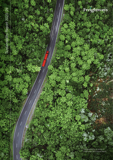 Thumbnail Freightways Sustainability Report 2023-2024