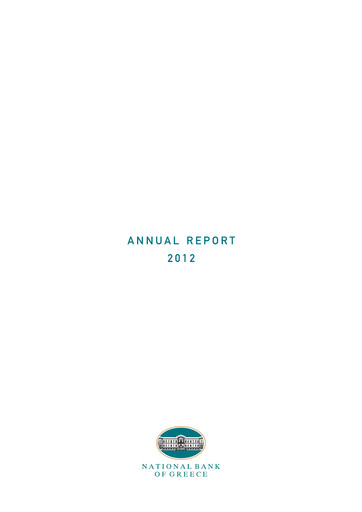 Miniature National Bank of Greece Rapport annuel 2012